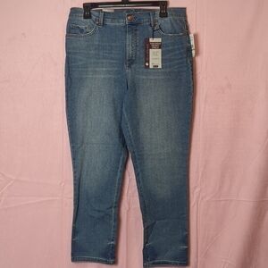 Gloria Vanderbilt Classic Rise Amanda Skinny Ankle Jeans size 14 Petite